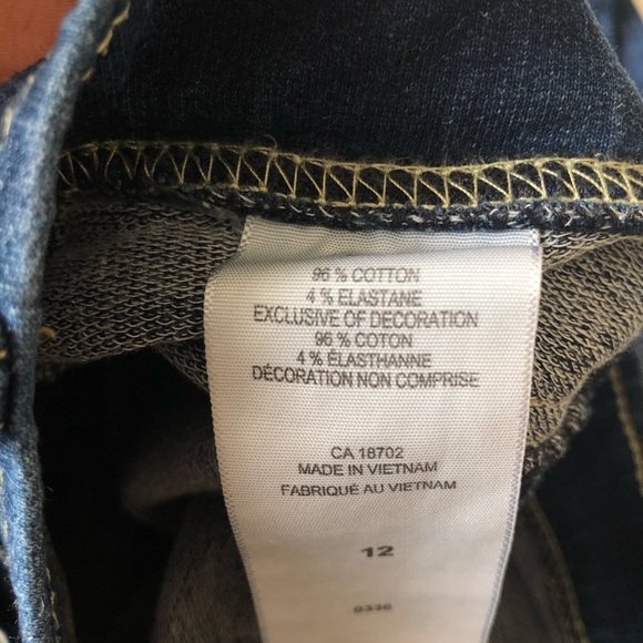 Levi’s 12Y Dark Denim Jean Jeggings Girls - Picture 4 of 9